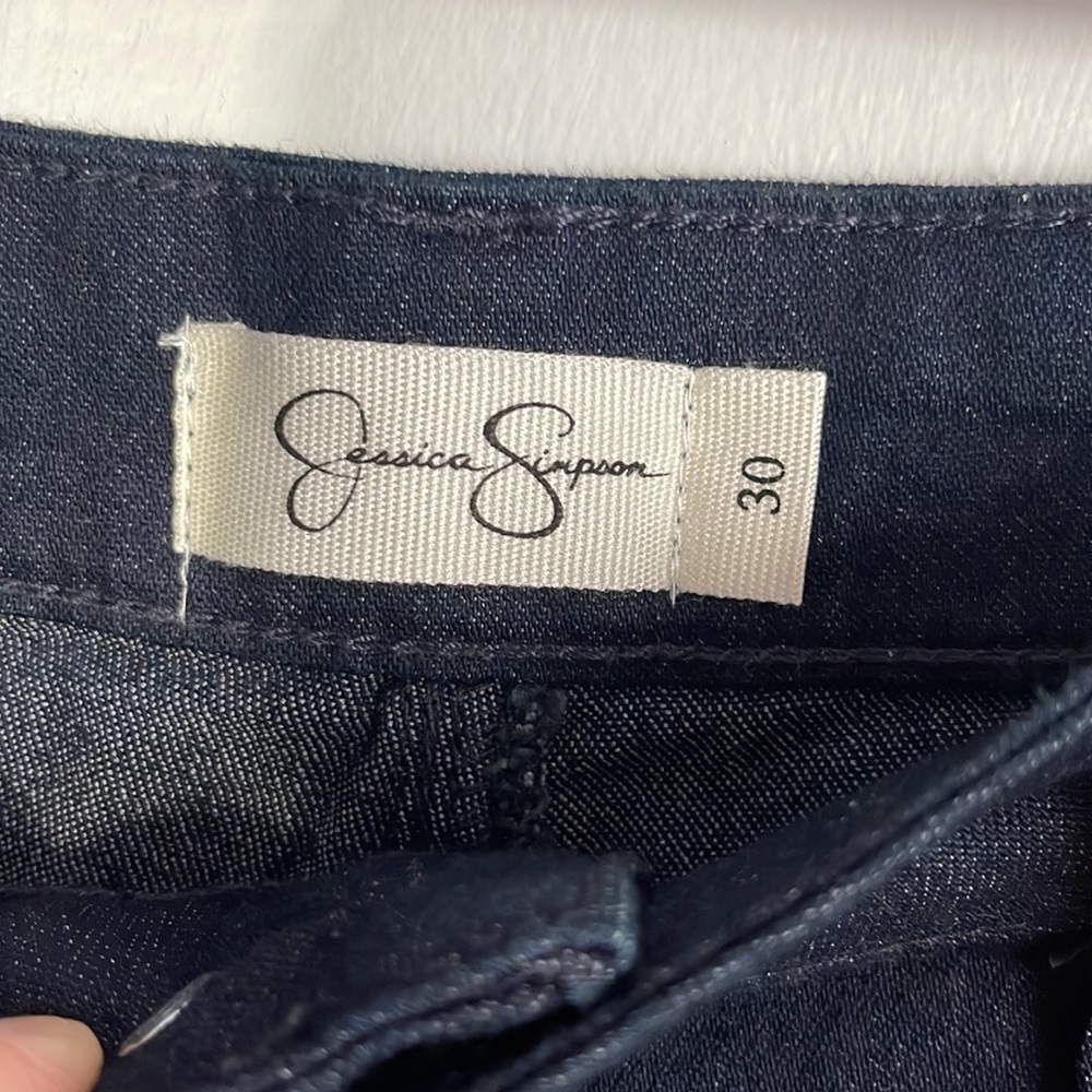 NWT Jessica Simpson Jeans 30 Adored Ankle Skinny Dark Wash Stretch New Rinse - Picture 6 of 10